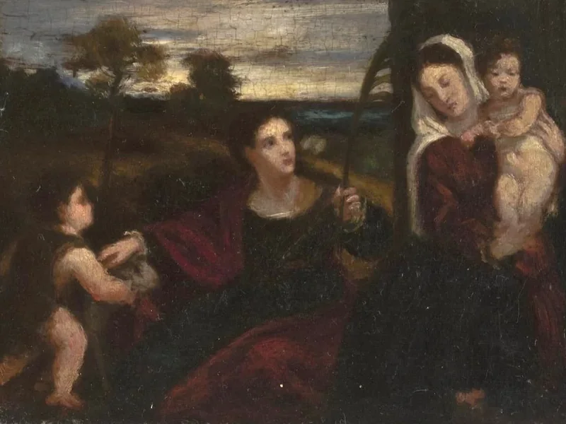 1832-Helen Mary Knowlton - La Vergine, Gesù, Sant'Agnese e San Giovanni